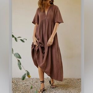 Anthropologie Maxi Lounge Dress